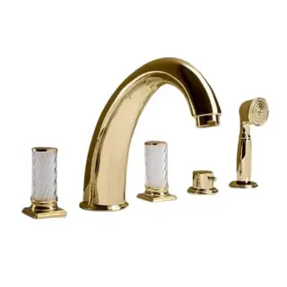 Смеситель набортный Oasis Venice с переключателем и ручным душем