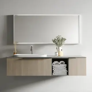 Комплект мебели с раковиной Verona Style OPTIMA+ OP460.170.90.HF09.HF07.M39.F+TS110.170.HKS+PULS104+BR PL5.371*4+BR K5.12x12+BR K5.27x12+Z.AM70.170.S LEAD OPACO-M39/Solid Surface белый