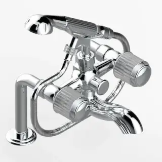 Смеситель для ванны THG JAIPUR SATIN CRYSTAL A9B.A02.13G хром