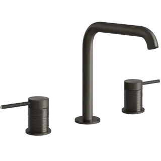 Смеситель для раковины Gessi TRAME 54312#707 цвет-Black Metal Brushed PVD