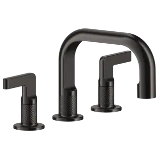 Смеситель для раковины Gessi INCISO 58012#707 цвет-Black Metal Brushed PVD