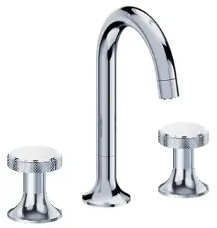 Смеситель для раковины Jorger Valencia 638.30.300.036-51 никель матовый/белая бирюза