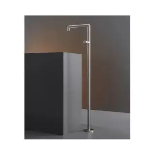 Смеситель для раковины CEA Cartesio CAR04S+INC01 сталь матовая