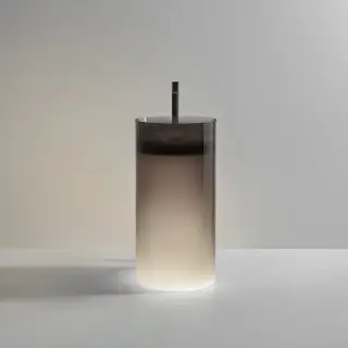 Раковина Antonio Lupi Breeze BREEZEW CRISTALMOOD FUME, дон.клапан черный матовый