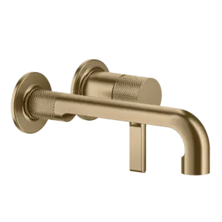 Смеситель для раковины Gessi INCISO 58088#726 Warm Bronze Brushed PVD