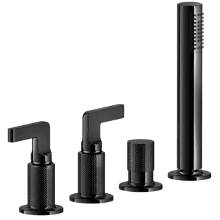 Смеситель для ванны Gessi INCISO 58043#706 Black Metal PVD