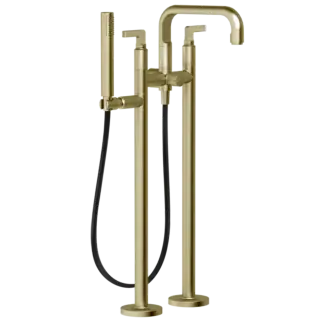 Смеситель для ванны Gessi INCISO 58029#727 цвет-браш.латунь PVD