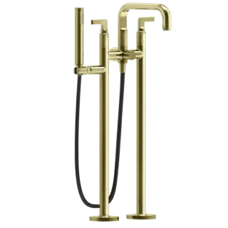 Смеситель для ванны Gessi INCISO 58029#710 цвет-латунь PVD