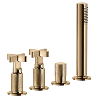 Смеситель для ванны Gessi INCISO 58143#735 Warm Bronze PVD