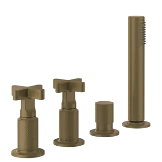 Смеситель для ванны Gessi INCISO 58143#713 античная латунь