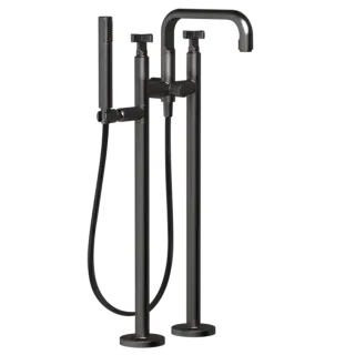 Смеситель для ванны Gessi INCISO 58129#707 Black Metal Brushed PVD