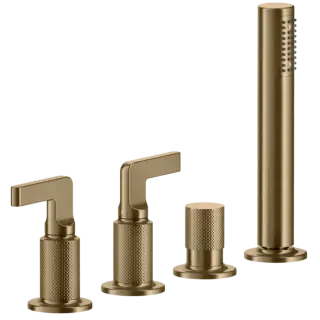 Смеситель для ванны Gessi INCISO 58043#726 Warm Bronze Brushed PVD