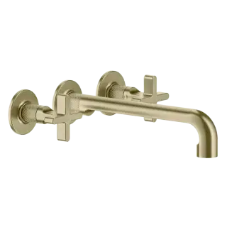 Смеситель для раковины Gessi INCISO 58192#727 цвет-браш.латунь PVD