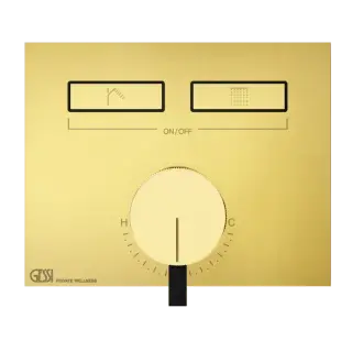 Смеситель для душа Gessi HI-FI 63079#246 золото PVD