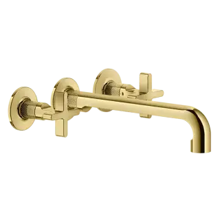 Смеситель для раковины Gessi INCISO 58192#246 золото PVD