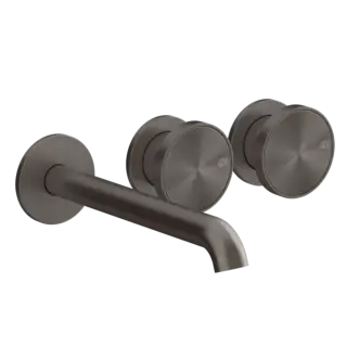 Смеситель для раковины Gessi ORIGINI 66090#707 Black Metal Brushed PVD