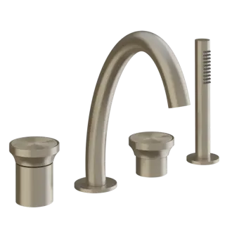 Смеситель для ванны Gessi ORIGINI 66037#149 FINOX BRUSHED NICKEL