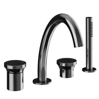 Смеситель для ванны Gessi ORIGINI 66037#706 Black Metal PVD
