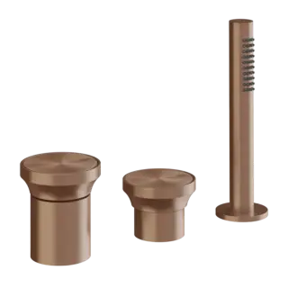 Смеситель для ванны Gessi ORIGINI 66043#708 браш.Медный PVD