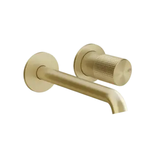 Смеситель для раковины Gessi HABITO CESELLO 70488#727 цвет-браш.латунь PVD