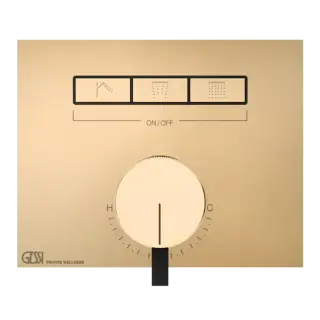 Смеситель для душа Gessi HI-FI MIXER 63081#735 Warm Bronze PVD