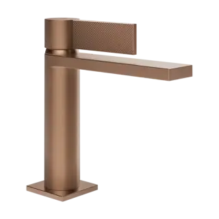 Смеситель для раковины Gessi INVERSO DIAMANTATO 73602#708 цвет-браш.Медный PVD