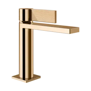 Смеситель для раковины Gessi INVERSO RIGATO 73502#735 цвет-Warm Bronze PVD
