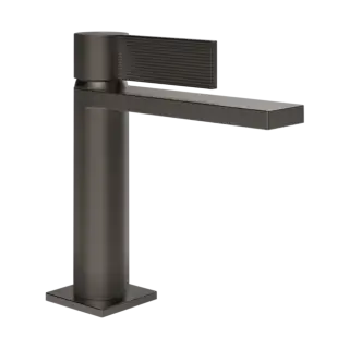 Смеситель для раковины Gessi INVERSO RIGATO 73502#707 цвет-Black Metal Brushed PVD