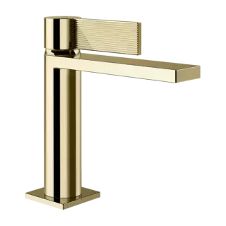 Смеситель для раковины Gessi INVERSO RIGATO 73551#710 цвет-латунь PVD