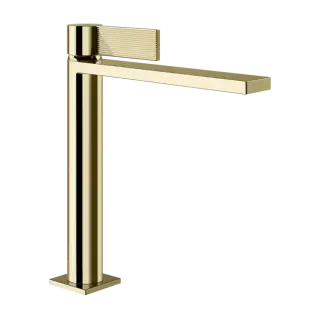 Смеситель для раковины Gessi INVERSO RIGATO 73555#710 цвет-латунь PVD
