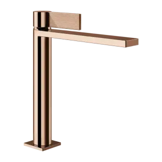 Смеситель для раковины Gessi INVERSO RIGATO 73506#030 цвет-Медный PVD