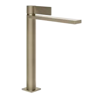 Смеситель для раковины Gessi INVERSO RIGATO 73504#149 цвет-FINOX BRUSHED NICKEL
