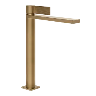 Смеситель для раковины Gessi INVERSO RIGATO 73504#726 цвет-Warm Bronze Brushed PVD