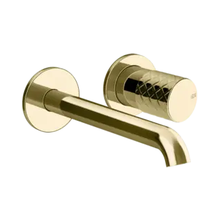 Смеситель для раковины Gessi HABITO INTRECCIO 70188#710 цвет-латунь PVD