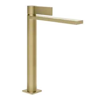 Смеситель для раковины Gessi INVERSO DIAMANTATO 73653#727 цвет-браш.латунь PVD
