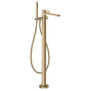 Смеситель для ванны Gessi INVERSO RIGATO 73528#735 цвет-Warm Bronze PVD