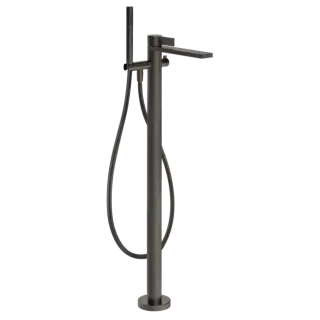 Смеситель для ванны Gessi INVERSO RIGATO 73528#707 цвет-Black Metal Brushed PVD