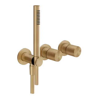 Смеситель для душа Gessi HABITO 70038#726 цвет-Warm Bronze Brushed PVD