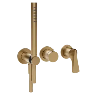 Смеситель для душа Gessi VENTAGLIO 72036#726 цвет-Warm Bronze Brushed PVD