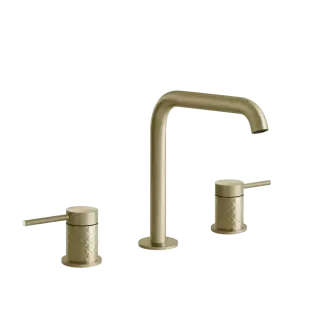 Смеситель для раковины Gessi INTRECCIO 54112#727 цвет-браш.латунь PVD
