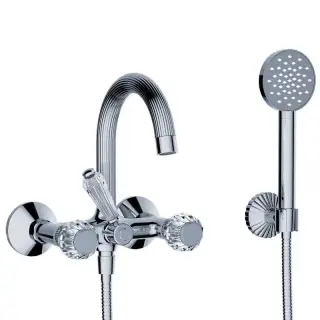 Смеситель для ванны Jorger CRONOS CRYSTAL 637.20.102.000 chrome