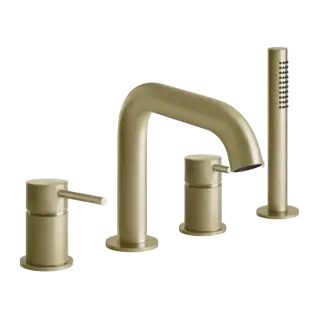 Смеситель для ванны Gessi GESSI 316 54037#727 цвет-браш.латунь PVD