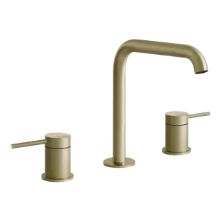 Смеситель для раковины Gessi FLESSA 54012#727 цвет-браш.латунь PVD