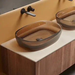 Раковина Antonio Lupi SENSO SENSOC CRISTALMOOD BRONZO