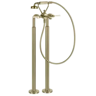 Смеситель для ванны Gessi VENTI20 65128#727 цвет-браш.латунь PVD