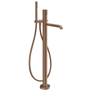 Смеситель для ванны Gessi HABITO RIGATO 70528#708 цвет-браш.медь PVD