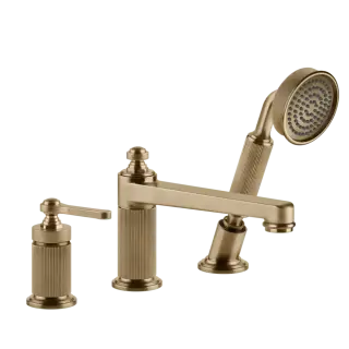 Смеситель для ванны Gessi VENTI20 65037#726 цвет-warm bronze brushed PVD