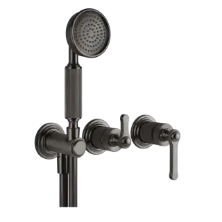 Смеситель для душа Gessi VENTI20 65036#707 цвет-black metal brushed PVD