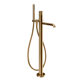 Смеситель для ванны Gessi HABITO DIAMANTATO 70628#735 цвет-warm bronze PVD