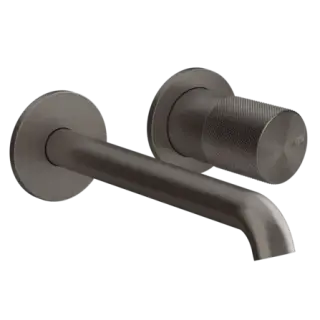 Смеситель для раковины Gessi HABITO DIAMANTATO 70688#707 цвет-black metal brushed PVD